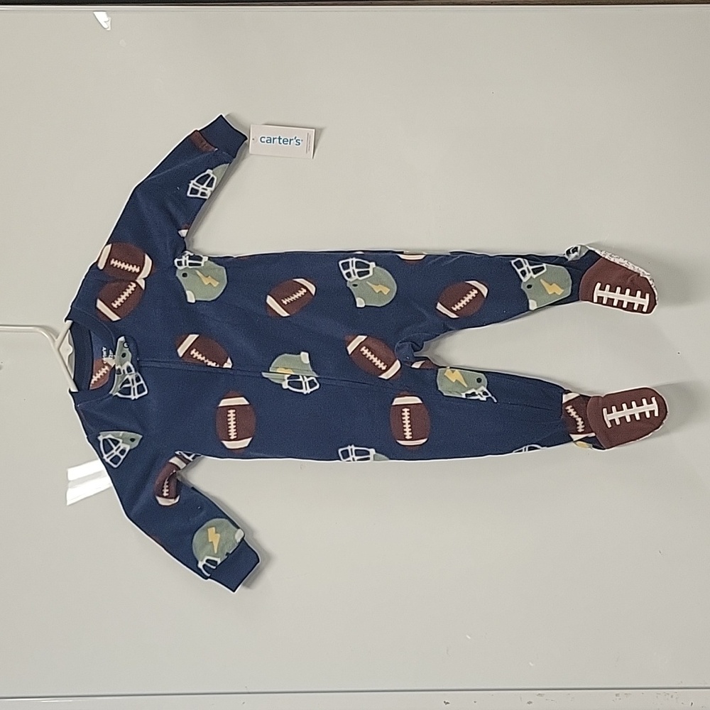 Carter's fleece sleeper. 12m